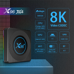 Android 11.0 X96 X4 Amlogic s905x4 TV box 4GB + 32GB / 64GB 8K HD iptv set top box TV receiver media player android 11