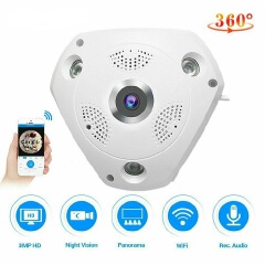 HD 960P Wifi IP 3D VR Panoramic Camera Home Security Wireless 360 Degree Network CCTV Camera Night Vision Fish Eye Lens VR Cam