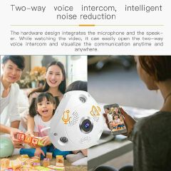 HD 960P Wifi IP 3D VR Panoramic Camera Home Security Wireless 360 Degree Network CCTV Camera Night Vision Fish Eye Lens VR Cam