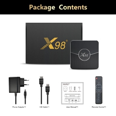 X98 Plus Smart TV Box Android 11 Amlogic S905W2 4GB 64GB Support H.265 AV1 Dual Wifi HDR10 Youtube Media Player 32GB Set Top Box