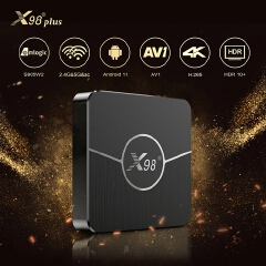 X98 Plus Smart TV Box Android 11 Amlogic S905W2 4GB 64GB Support H.265 AV1 Dual Wifi HDR10 Youtube Media Player 32GB Set Top Box