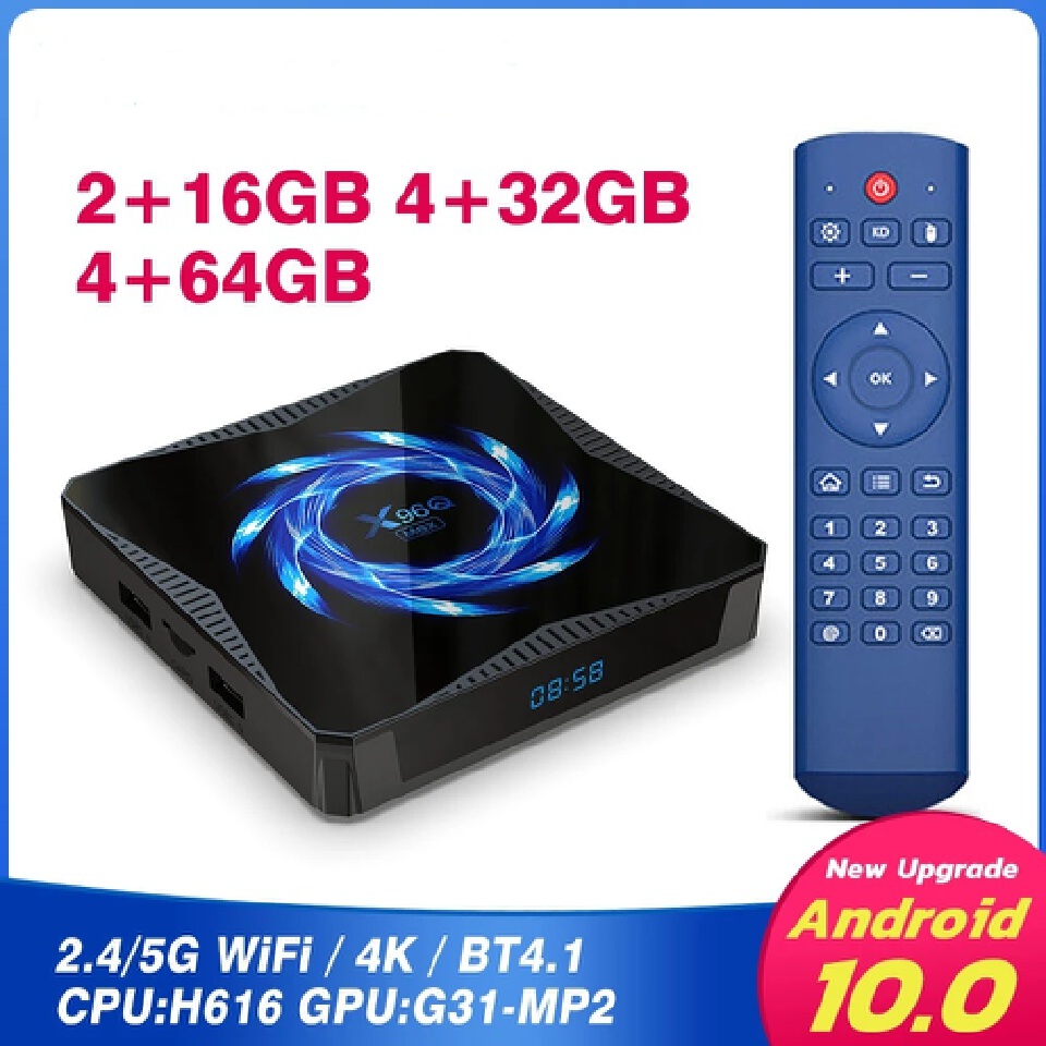 X96Q MAX Android 10 tv box H616 Quad Core ARM Cortex A53 android smart tv box android TV PK X96 MAX H96 MAX H96 MINI X96