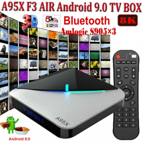 Android 9.0 smart A95x F3 air TV box 2GB+16GB / 4GB + 32GB / 64GB S905X3 8k 4K HD iptv set top box TV receiver media player
