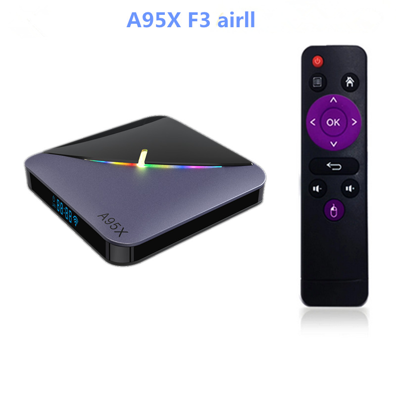 A95X F3 Air II RGB Smart TV Box Android 11 Amlogic S905W2 4GB 64GB Support Dual Wifi 4K 60fps BT5.0 2G 16G TvBox pk H96 Max V11