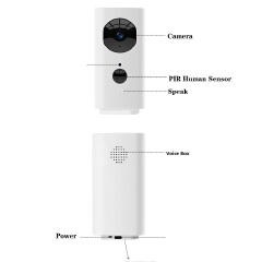 Bluetooth Speaker camera home security monitoring with WIFI camera APP remote intercom Spy camera mini bluetooth music player