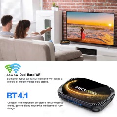 Android 11 HK1 RBOX X4S TV box 2GB + 16GB / 4GB + 32GB / 64GB / 128GB S905X4 BT 8K iptv set top box TV receiver media player
