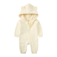New Bodysuit For Newborn Rompers Baby Boys Girls Clothes Long Sleeve Solid Hoodies Bear Jumpsuit Costume Infant Onesies 3M-24M
