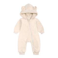 New Bodysuit For Newborn Rompers Baby Boys Girls Clothes Long Sleeve Solid Hoodies Bear Jumpsuit Costume Infant Onesies 3M-24M