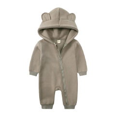 New Bodysuit For Newborn Rompers Baby Boys Girls Clothes Long Sleeve Solid Hoodies Bear Jumpsuit Costume Infant Onesies 3M-24M