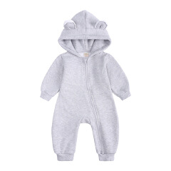 New Bodysuit For Newborn Rompers Baby Boys Girls Clothes Long Sleeve Solid Hoodies Bear Jumpsuit Costume Infant Onesies 3M-24M