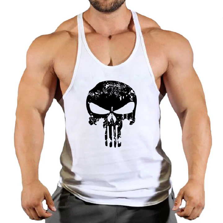 Fitness Clothing Bodybuilding Shirt Men Top for Fitness Sleeveless Sweatshirt Gym T-shirts Suspenders Man Men's Vest Stringer