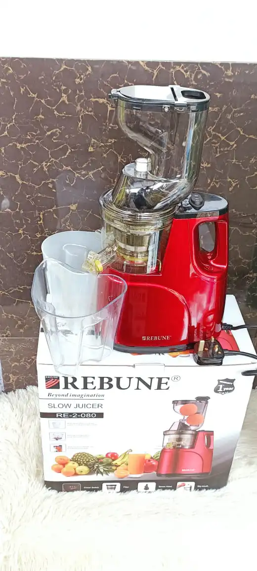 Rebune Slow Juicer ,DC Motor 2 Outlet For Juice & Pulp Kitchen & Dining room appliances