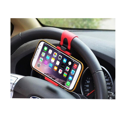 Cellphone Holder Car Steering Wheel Mount  Pad Adjustable Holder with Clip for 55mm-85mm Devices