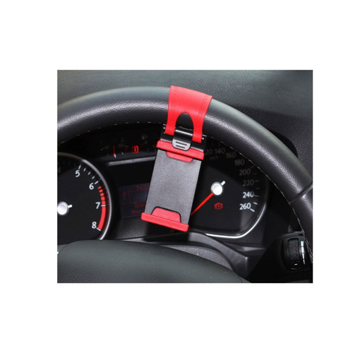 Cellphone Holder Car Steering Wheel Mount  Pad Adjustable Holder with Clip for 55mm-85mm Devices