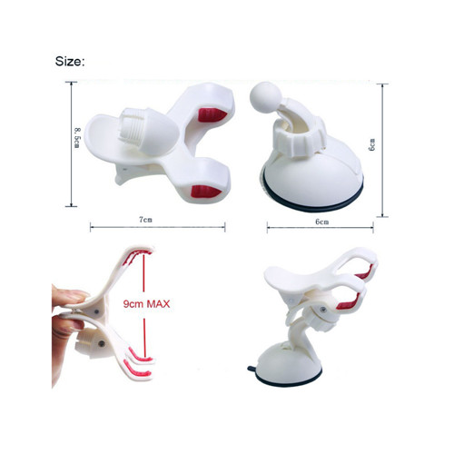 Car Windshield Dashboard Dual Two Arm Grip Suction Cup Stand Holder Mount Windscreen Clamp Clip