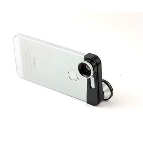 3 in 1 Fish eye + Wide Angle + Macro Camera Photo Zoom Lens Kit for iPhone 5 5s