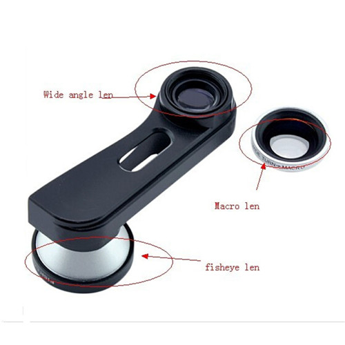 3 in 1 Fish eye + Wide Angle + Macro Camera Photo Zoom Lens Kit for iPhone 5 5s