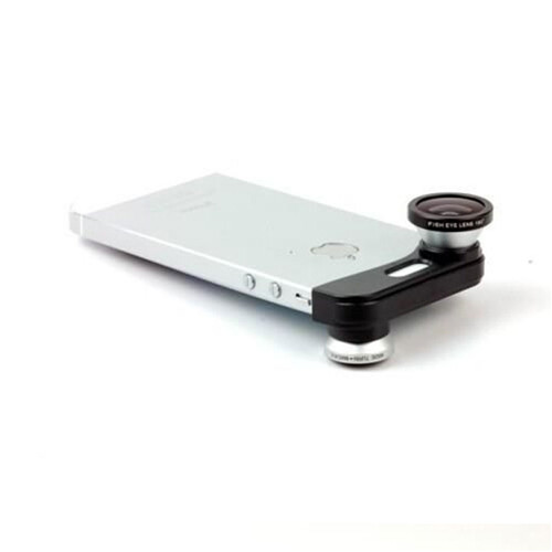 3 in 1 Fish eye + Wide Angle + Macro Camera Photo Zoom Lens Kit for iPhone 5 5s