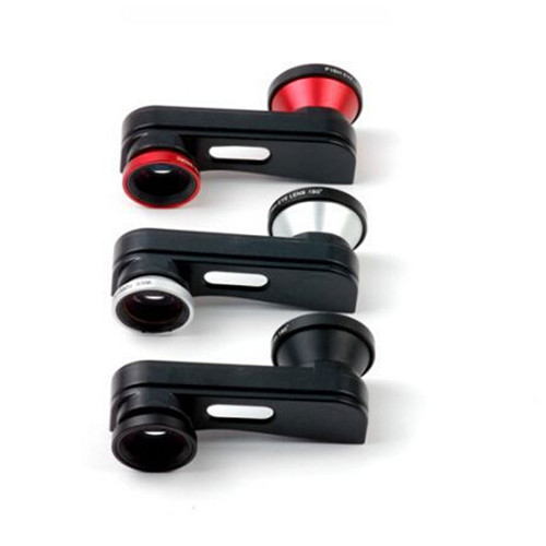 3 in 1 Fish eye + Wide Angle + Macro Camera Photo Zoom Lens Kit for iPhone 5 5s