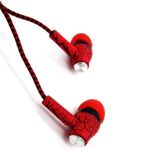 Crack-style Earphone Stereo Music Wire Headsets with Micro for iPhone/HTC/Xiaomi/Meizu/Sony