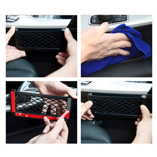 Car Accessories Car Storage Network with Strong Magic Tape for Mobile Phone/Cigarette/Lighter