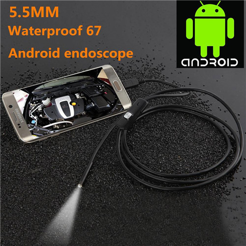 130w Pixel 5.5mm Lens Diameter Android Phone Endoscopic Android Industrial Endoscope