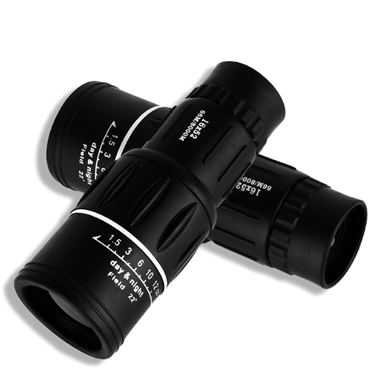16X52 Dual Focus Zoom Green Optic Lens Armoring Travel Monocular Telescope