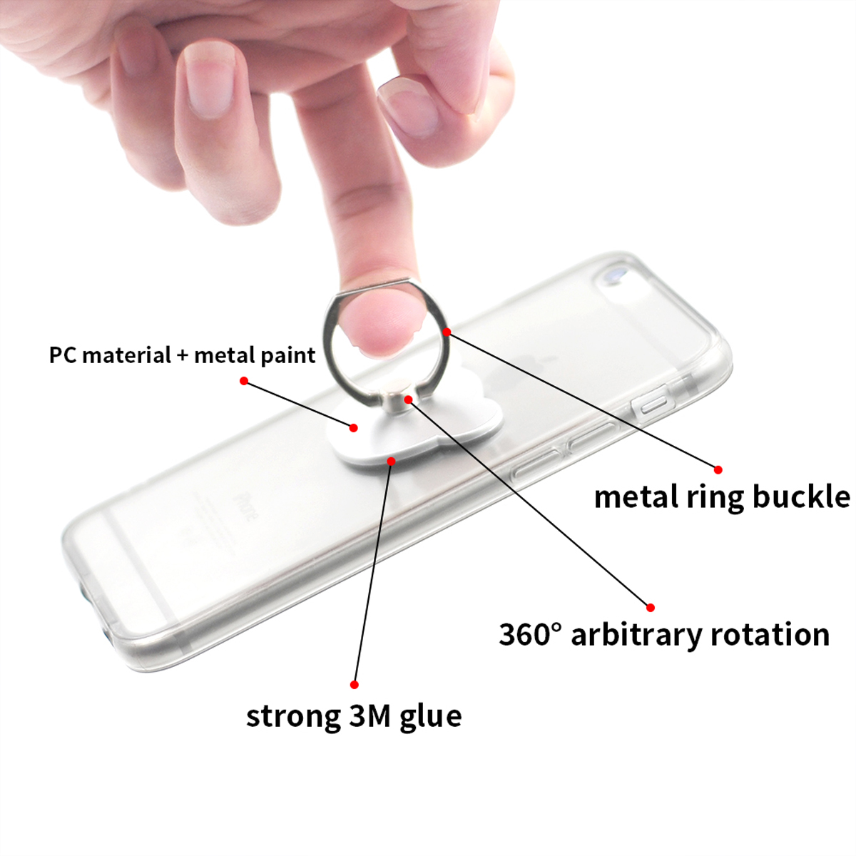 360 Degree Finger Ring Mobile Phone Smartphone Stand Holder Mofi Original Ring Holder