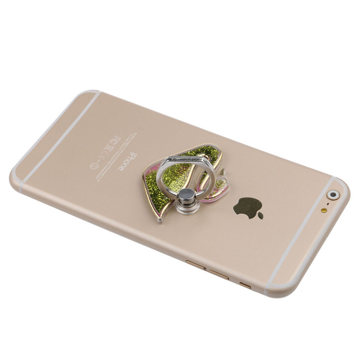 360 Degree Universal Quicksand Swan Finger Ring Stand Buckle Mobile Cell Phone Holder