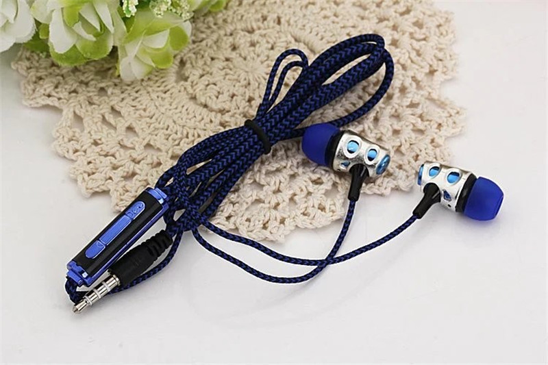 Hole Shape Stereo Music Earphone 3.5mm Wire Earphones with Microphone for IOS/HTC/Xiaomi