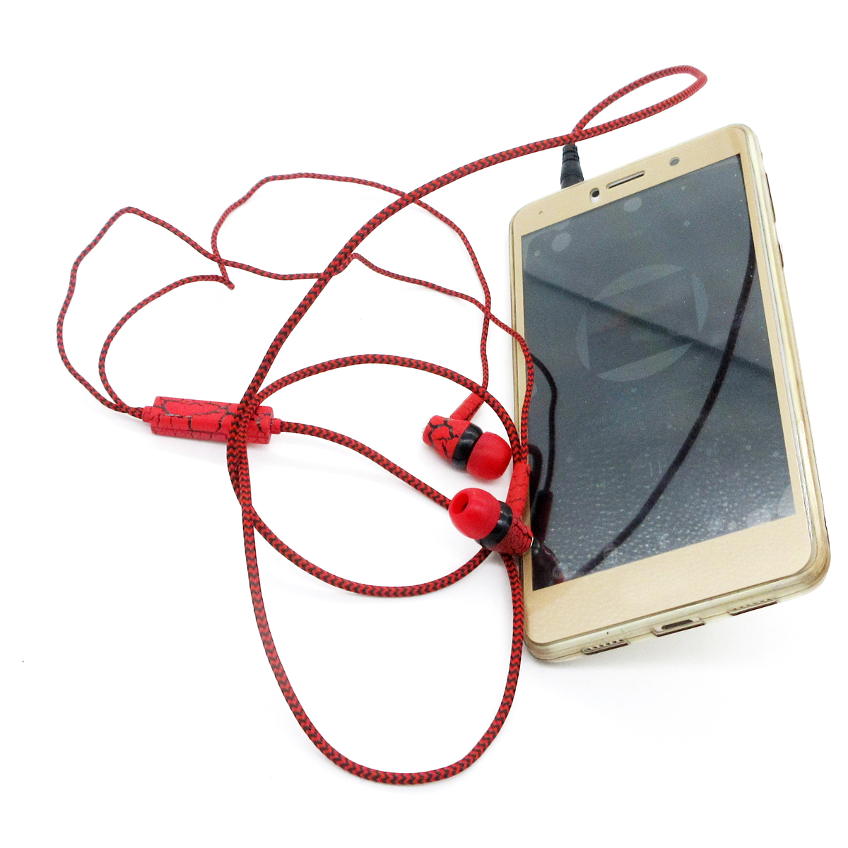 Crack-style Earphone Stereo Music Wire Headsets with Micro for iPhone/HTC/Xiaomi/Meizu/Sony
