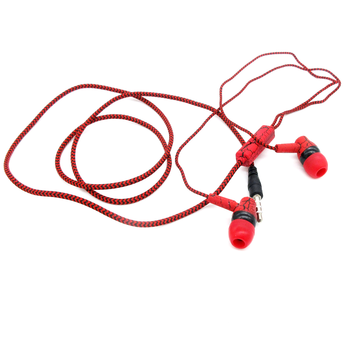 Crack-style Earphone Stereo Music Wire Headsets with Micro for iPhone/HTC/Xiaomi/Meizu/Sony