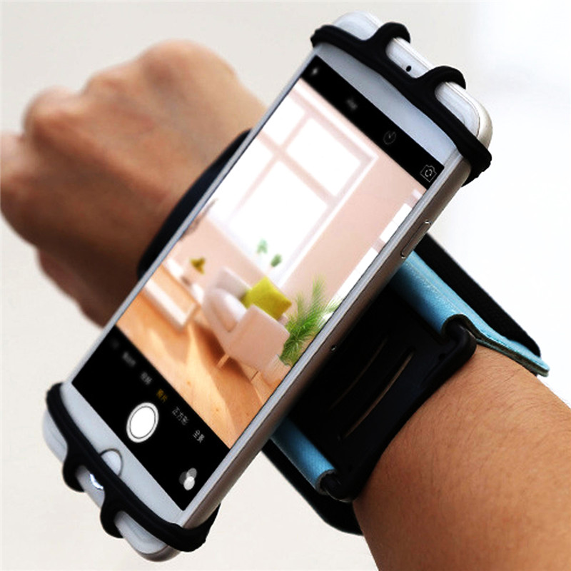 Sports Rotating Arm Bag 180 Degree Free Adjustment Wrist Bags For Cellphones