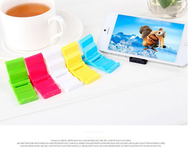 Phone Holder Mini Plastic Folding Support Universal Holder Phone Desktop for iPad iPhone 7 6s