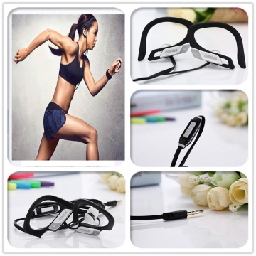 Stereo In-Ear Bass Earphone Headset Sports Hook Ear Music Headphone Earbuds