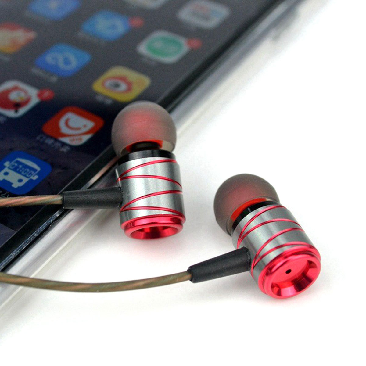 In-Ear Wired Earphone 3.5mm Earbuds Earphones Music Sport Gaming Headset With mic
