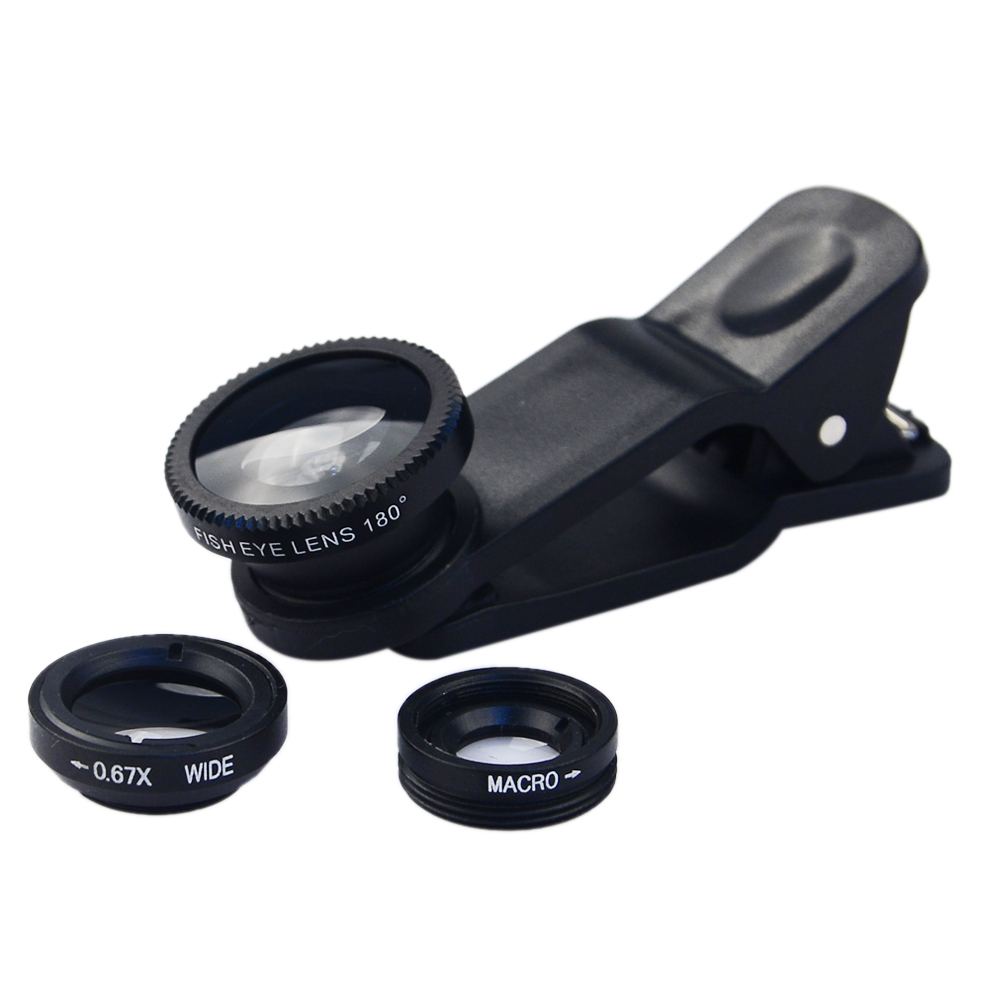 3 In 1 Universal Telephoto Lens Mobile Phone Camera Lens External Telescope
