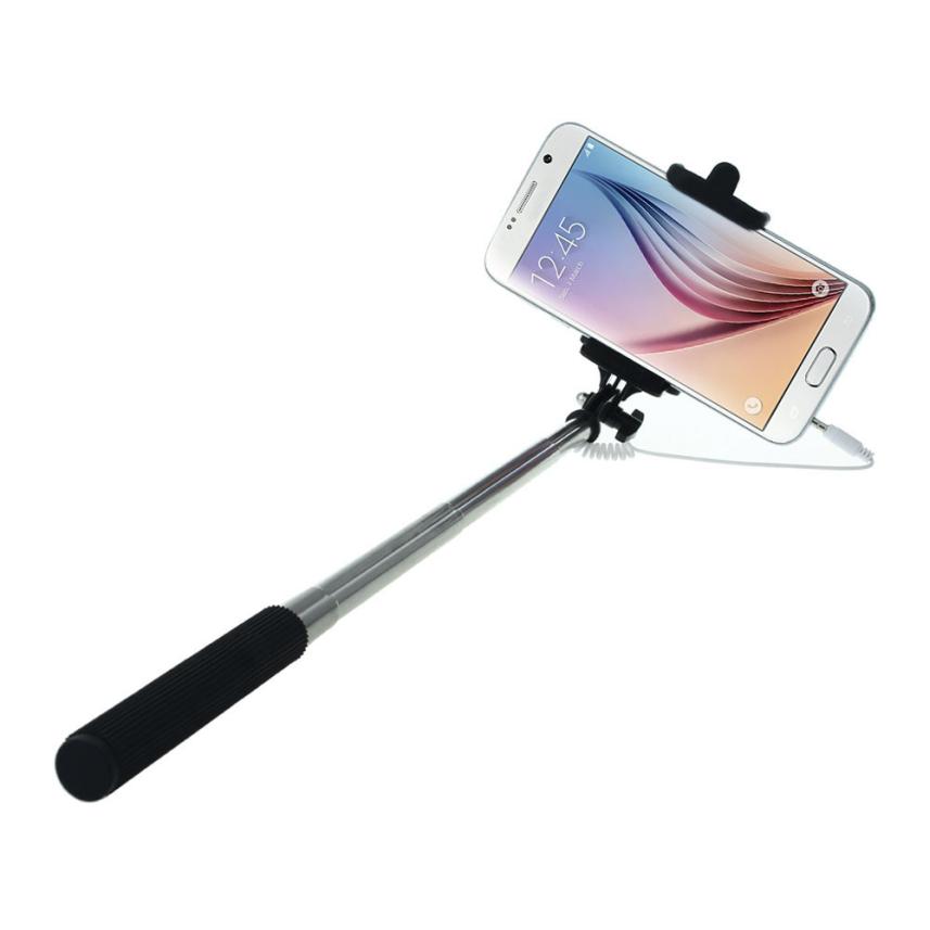 Universal Button Wired Handle Mini Phone Selfie Stick  Self-portrait Monopod