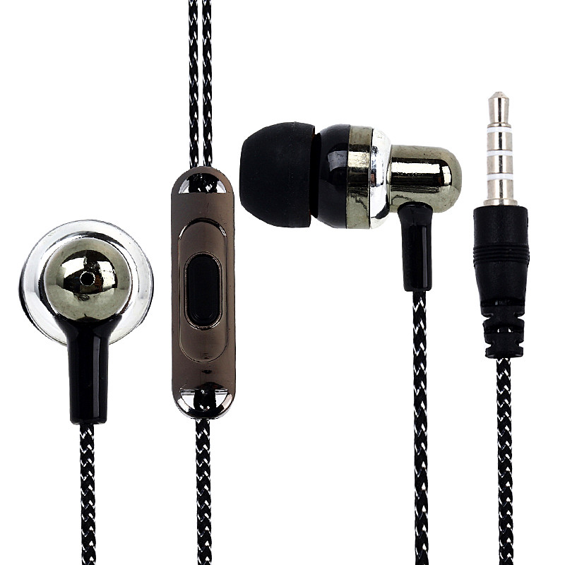3.5mm Stereo Earphone with Built-in Mic for Hand-free Calls for Blackberry