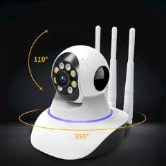 360° PTZ WATERPROOF OUTDOOR WiFi SOLAR CCTV CAMERA