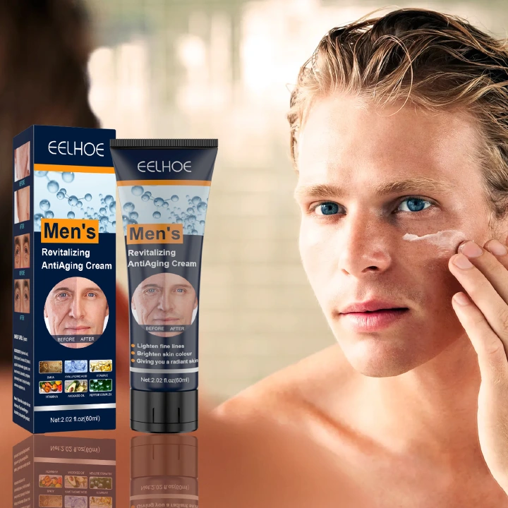 60ml Men Moisturizing Face Cream Oil Control Night Cream Firming Hyaluronic Acid Whiten Facial Serum Men Skin Care