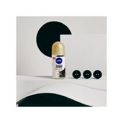 OFFER!!!(PACK OF 2)NIVEA Black & White Silky Smooth Anti-perspirant Roll on 50ml -designed to protect your clothes from white marks and yellow staining so that black tops stay black & white stay white