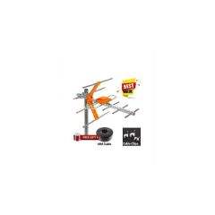 Digital TV Aerial+10mtr Cable Plus Free Clips
