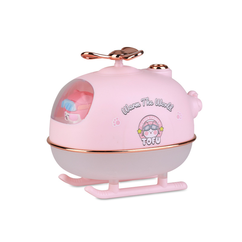 New usb humidifier helicopter pet doll household fog amount mini cartoon car atomizer aromatreatment