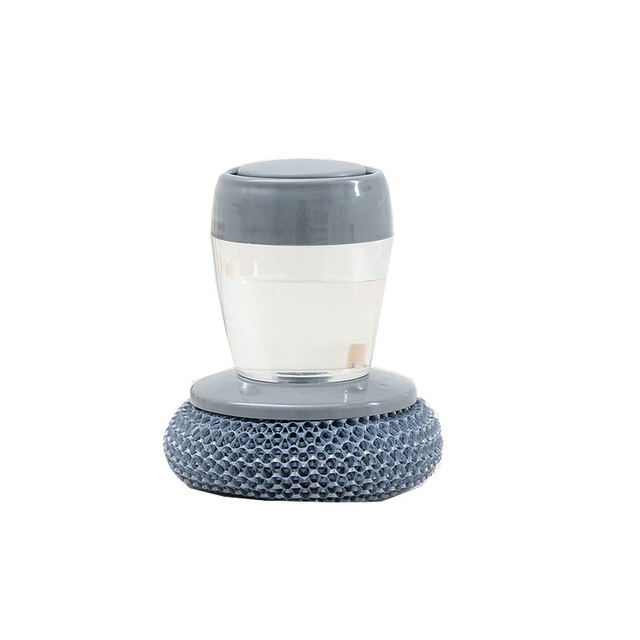 Soap Dispensing Dishwashing Brush Dish Pot Cleaning Sponge Brush Easy Use Scrubber Wash Clean Tool Household Kitchen Accessories