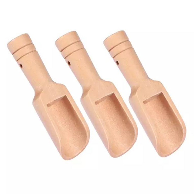 1/3Pcs Tea Spoon Small Wooden Salt Spoon Mini Shovels Wooden Teaspoon Milk Powder Scoops Teaware Accessories Kitchen Tools