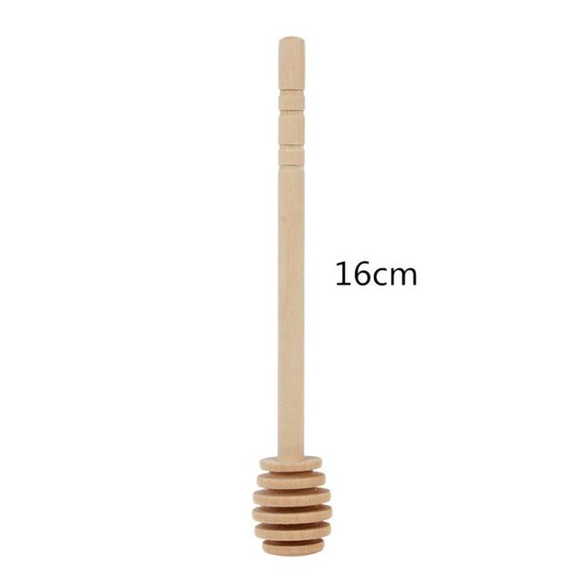 1PC Long Handle Wood Honey Spoon Coffee Milk Drinks Mini Wooden Stir Bar Honey Jar Mixing Stick Dessert Tools Kitchen Supplies