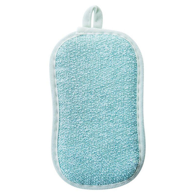 1Pcs Cleaning Sponge Washing Cloth Dish Pot Pan Non-Scratch Double-sided Microfiber Sponge Scrubber Home Kitchen Accessories