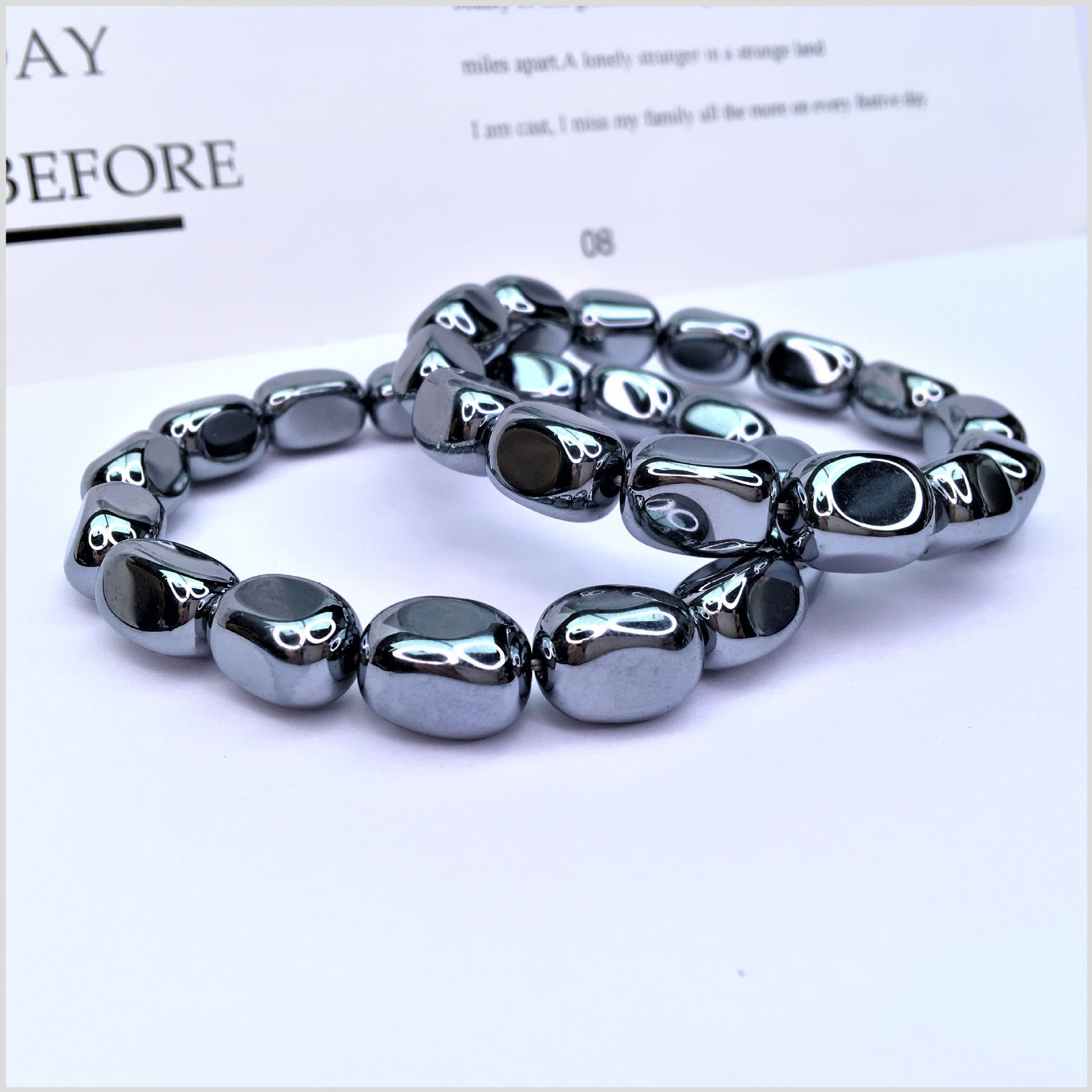 Terahertz Energy Stone Slimming Bracelet Losing Weight Beauty Fat Burner Cellulite Slimness Tool Products Men Women Jewelry