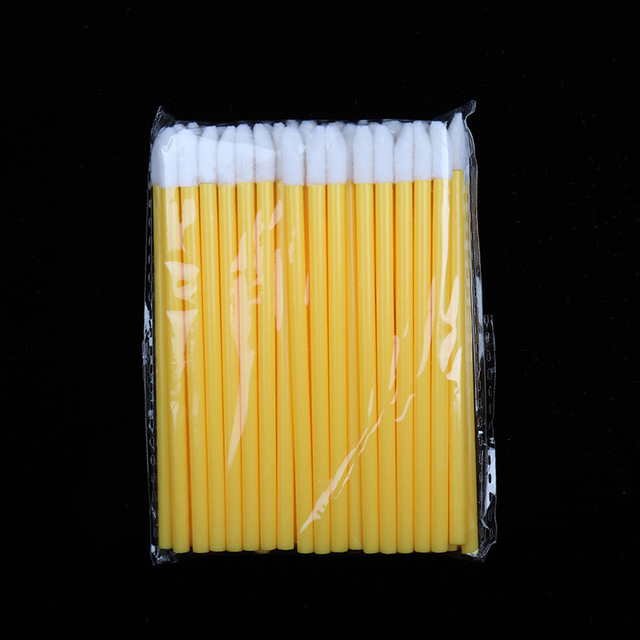 500 Pcs Disposable Hollow Lip Brush Lipstick Lip Glossy Mascara Wands Brush Cleaning Eyelash Extension Cosmetic Makeup Tools